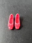 VINTAGE BARBIE/FRANCIE 1960'S HOT PINK SQUISHY BOW SHOES-JAPAN- Mattel-VERY NICE