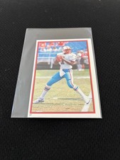 WARREN MOON ROOKIE TOPPS MINI STICKER 1985 HOUSTON OLIERS NRMT FOOTBALL CARD. rookie card picture