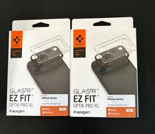 2 Spigen GLAS.tR EZ Fit Optik Pro XL Camera Lens Protector iPhone Series