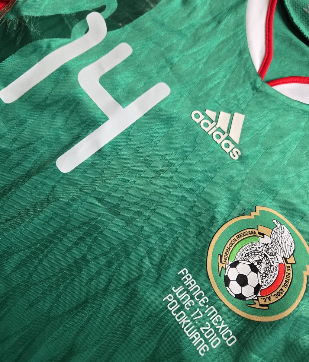 Adidas Mexico 2010 World Cup Home Chicharito Techfit Jersey Size