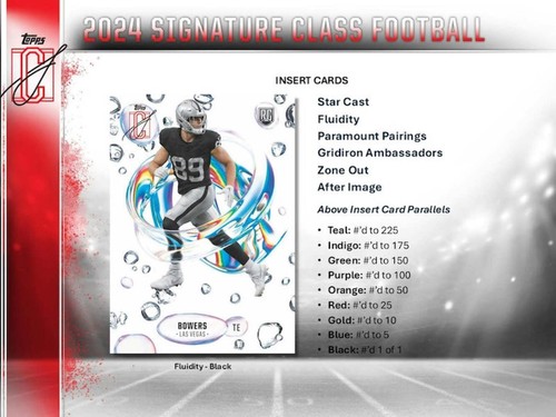2024 TOPPS SIGNATURE CLASS NFL FOOTBALL MEGA BOX - Picture 4 of 8