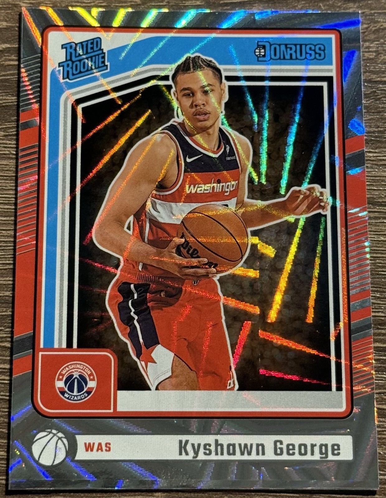 2024-25 Panini Donruss - Rated Rookie Kyshawn George #225 Wedges (RC)