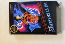 Winter Games NES Acclaim Complete Box Manual Cartridge Foldout CIB Nintendo