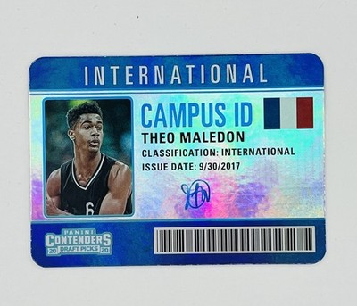 2020-21 Contenders Draft Picks Campus ID Theo Maledon SSP CASE HIT #19