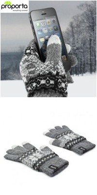 Damen Herren Warme Touchscreen Handschuhe Bildschirm Weich Winter Handy Warm Proporta