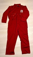 Dickies Redhawk Overalls Jumpsuit Mens 2XL Red Workwear Lightweight Zip Front