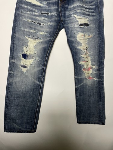 Cult Of Individuality Japanese Selvedge Jeans Greaser Straight Leg Jeans 34x34 - Picture 3 of 10