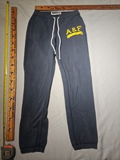 Vtg Abercrombie Fitch Pants Womens XS Blue Jogger Sweatpant Preppy Y2k