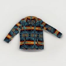 Powder River Outfitters Panhandle 1/4 Zip Pullover Youth Small Southwestern
