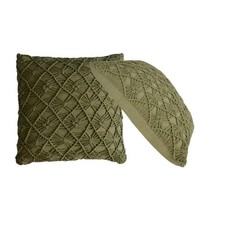 Maura Green Soft Cushion Set of 2 Scatter Cushions Sofa Bed