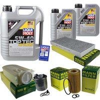 Inspektionskit Filter Liqui Moly ÖL 7L 5W-40 FüR Mercedes-Benz Slk R172 250