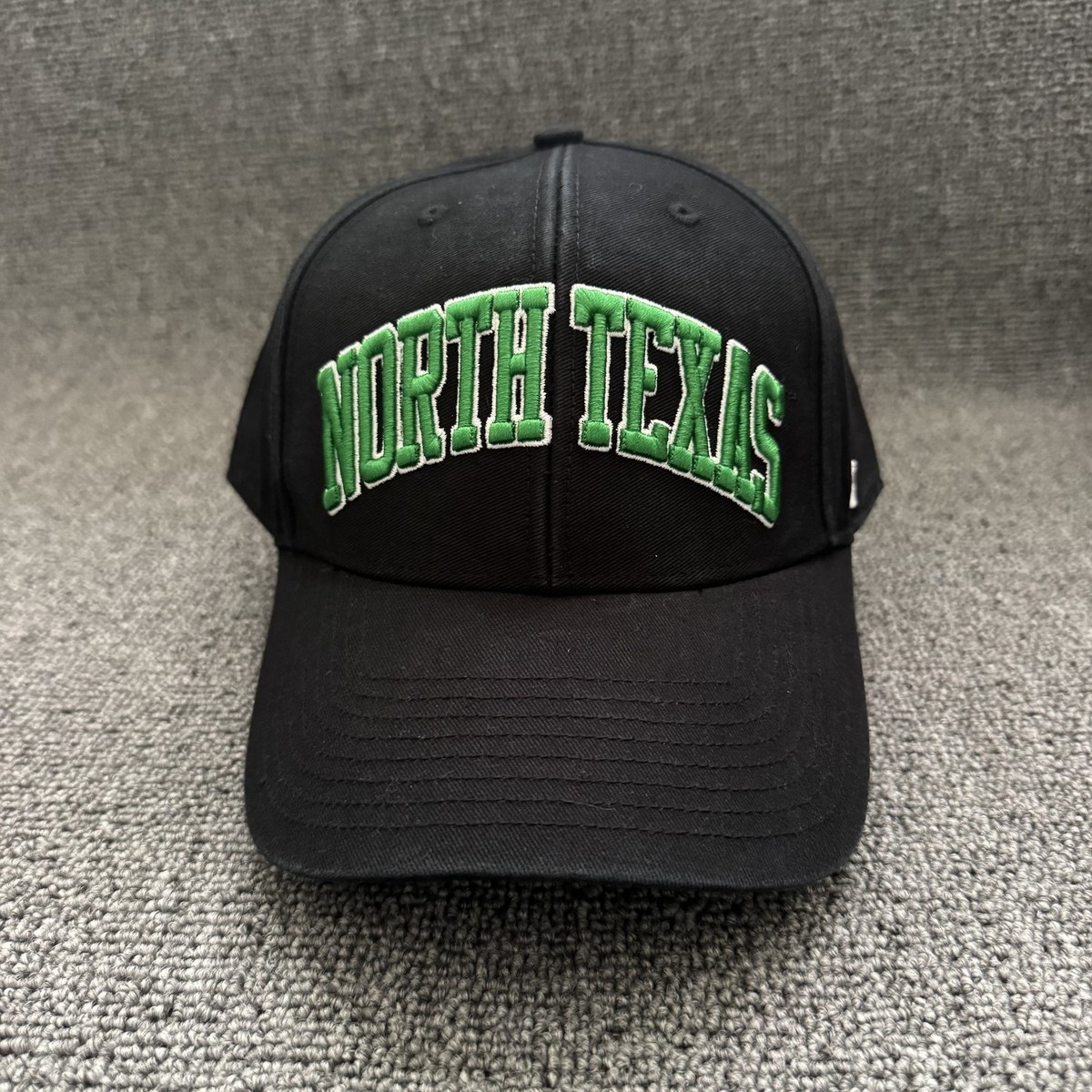 '47 Brand North Texas Mean Green Baseball Cap Strapback Black Curved Brim Hat
