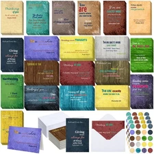 80 Set Thinking of You Christian Inspirational Cards Bulk with Envelopes Reli...