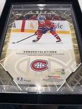 fanatics under wraps emanate nhl Autographed 8” X 10” Cole Caufield Picture