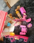 Barbie 1995 Vintage Horse Pony Stable Playset with Dolls and Dogs Accessories