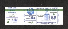 1982-83 STANLEY CUP PLAYOFFS GAME A SEMIS/FINALS FULL HOCKEY TICKET PROOF
