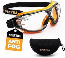 Safety Goggles Over Glasses with Anti-Fog Clear Lens, ANSI Z87.1 Impact Resis...