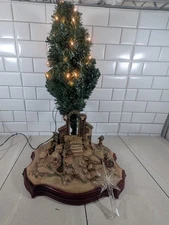 2006 Hawthorne Village Nativity Tree Base, Tree, Power Supply, Star ONLY