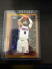Paul George /50 Topps Gold Parallel 2025-26 Philadelphia 76ers #23 SP