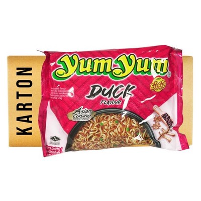 30x60g Yum Yum Ente Instantnudel Yum Yum Duck Instant Nudelsuppe Tütensuppe