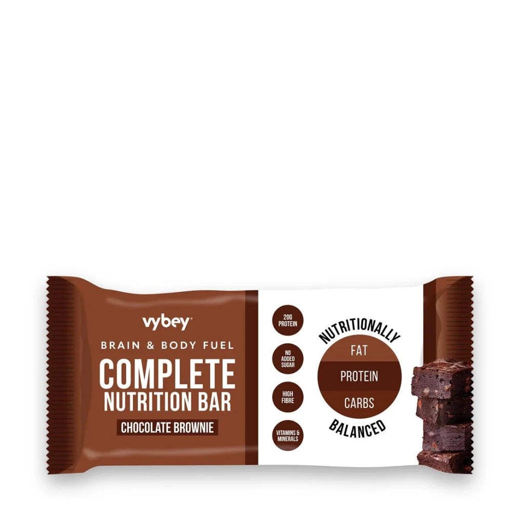 Vybey Complete Meal Bar Chocolate Brownie 80g Vegan Protein Meal Bar