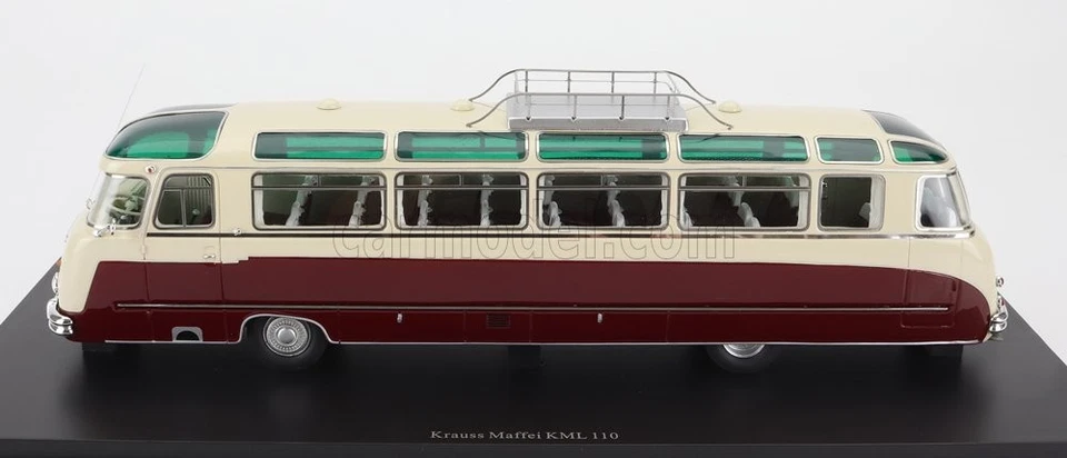 MODELLINO STATICO AUTOCULT KRAUS MAFFEI AUTOBUS KML 110 GERMANY 1959 ROSSO 1/43 - Immagine 3 di 4