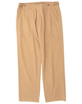 CONBIPEL Herren Straight Chino Hose IT 50 Large W32 L31 Beige Baumwolle CO10