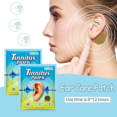 12/24Pc Tinnitus Treatment Patch Prevent Hearing Loss Ear Relief Medical Plaster
