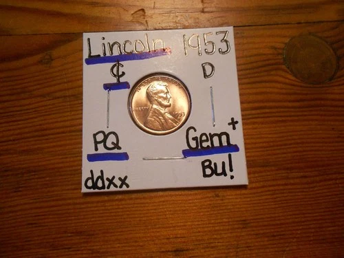 1953D Lincoln Cent Gem BU+ SUPERB!!!! PQ!!!! FLASHY!!!!!!!