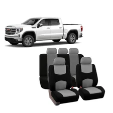FOR ALL GMC GRAY CAR SEAT COVERS FULL SEAT 5-SEAT 9PCS
