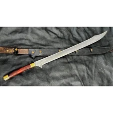 Custom Handmade Carbon Steel Blade Tactical Scimitar Sword|Hunting Sword Camping