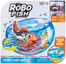 Robo Alive Robo Fish Swim'n Fish Bowl Playset [Orange]