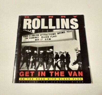 vanner Rollin' サイン入りCD Henry Rollins Get In The Van CD Black Flag Rare CD Good Used