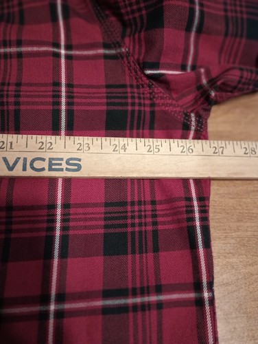 GH Bass Flannel Shirt Mens XL Red Plaid Button Up Outdoor Casual Workwear (246-3 - Picture 9 of 10