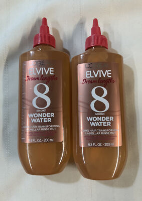 lot of 2 L'Oreal Paris Elvive Dream Lengths 8 Second Wonder Water 6.8 oz
