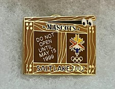 2002 Winter Olympics Mascots Do Not Open Til May 15 1999 Countdown Pin LE /3000