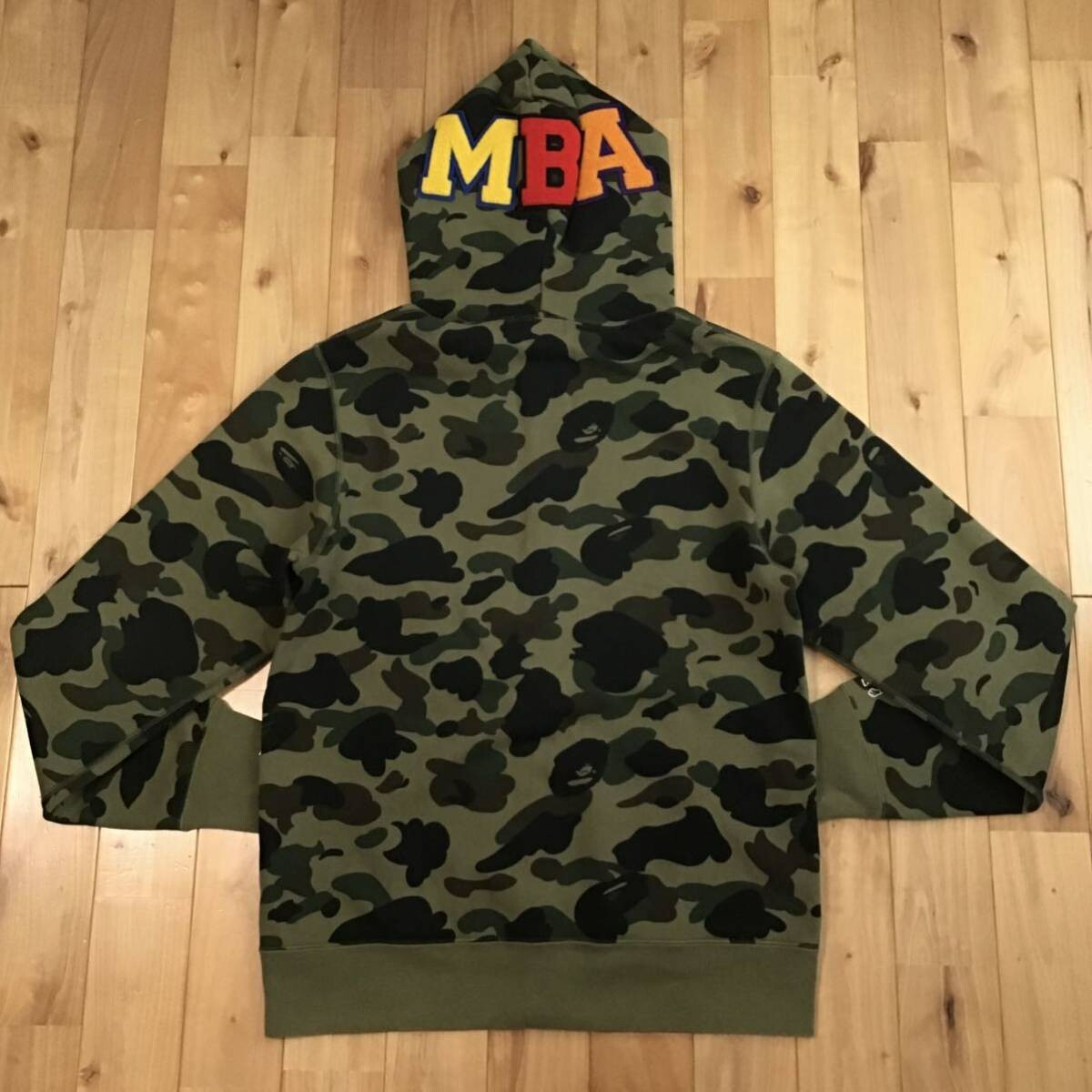 BAPE × Minion Shark full zip hoodie 1st camo green A Bathing Ape BAPE × Minion Shark full zip hoodie 1st camo green A Bathing Ape