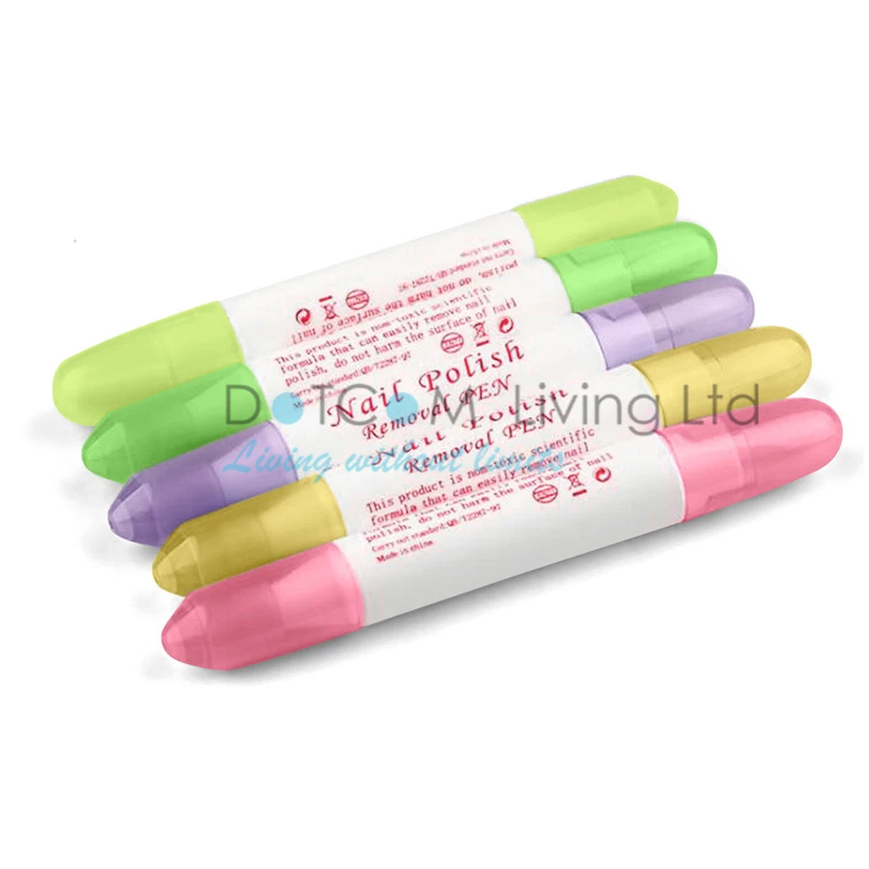 NAIL CORRECTOR PEN POLISH REMOVER VARNISH PENS CORRECTION NAIL ART KIT SET - Image 2 of 4