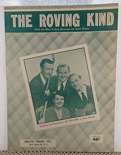 The Roving Kind - Jesse Cavanaugh & Arnold Stanton - Sheet Music  1950