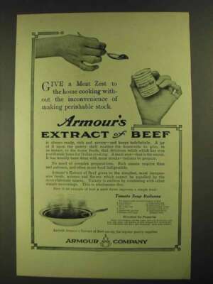 1906 Armour's Extract of Beef Ad, Tomato Soup Italienne