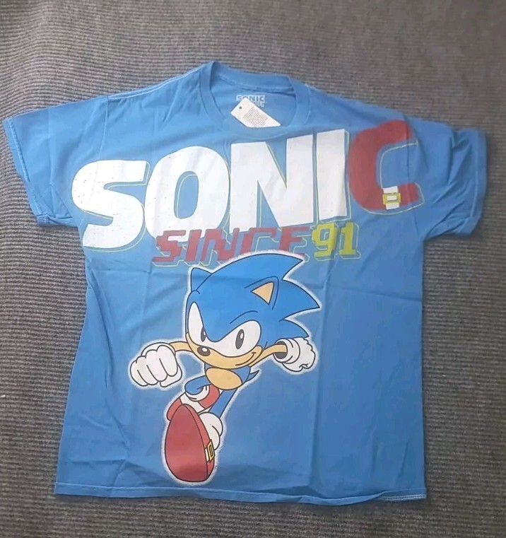 激レア！ビンテージSonic the hedgehog Tシャツ Sonic the Hedgehog Adult T-Shirt Vintage Style Retro 90s