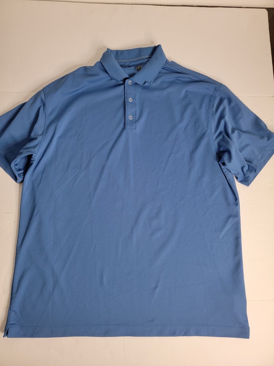 Nike Golf Tshirt Mens Size 2XL Henley Polo FitDry Short Sleeve