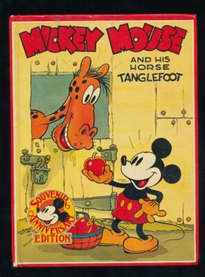 DISNEYANA- HC Book-U.K.-PURNELL-Mickey Mouse and his horse Tanglefoot-1979