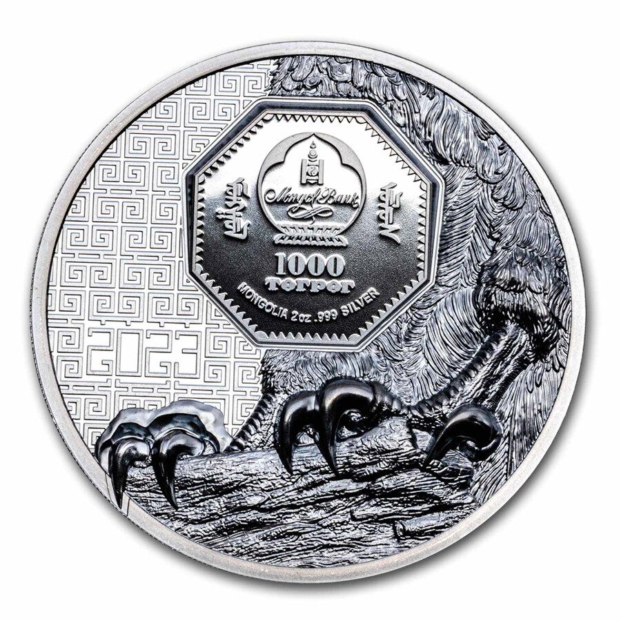 蒙古　モンゴル　満州 2023 Proof Colorized Mongolia Silver Woodland Spirits