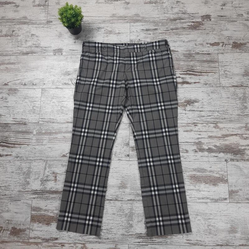Burberry London pantaloni a quadretti multicolore taglia 44
