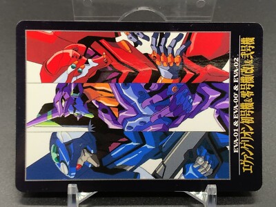 Eva-01 Eva-00' Eva-02 24 Neon Genesis Evangelion Card Sega Bandai