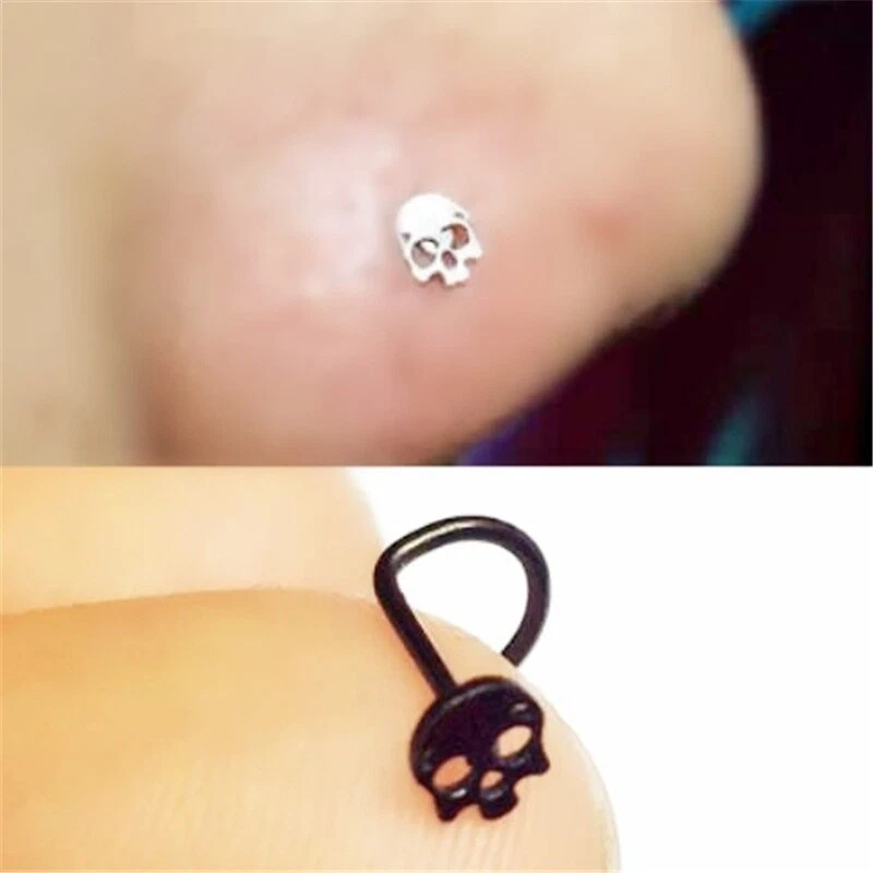 Skull nose piercing deals