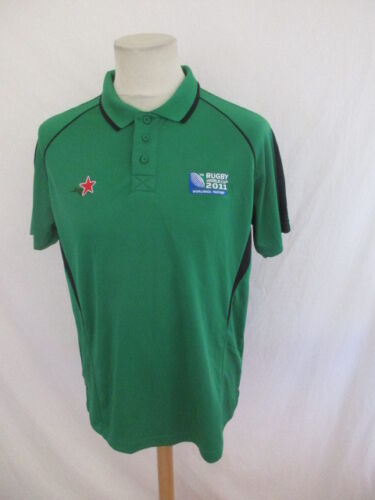 Maillot de rugby vintage Coupe du Monde 2011 Canterbury Vert Taille M - Picture 1 of 5