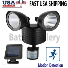 22 LED Dual Security Detector Solar Spot Light Motion Sensor Outdoor Floodlight