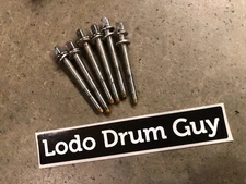 (6) Pacific PDP Tom Drum Tension Rods NICE w WASHERS #AB1